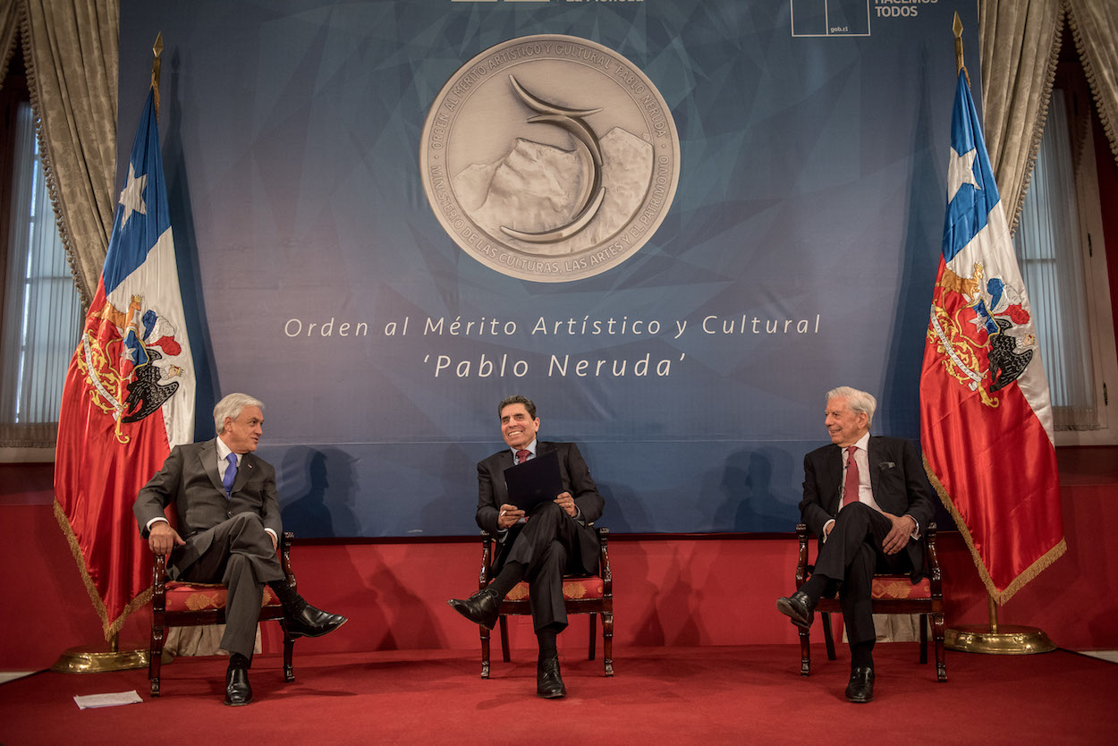 Sebastián Piñera, Mauricio Rojas y Mario Vargas Llosa